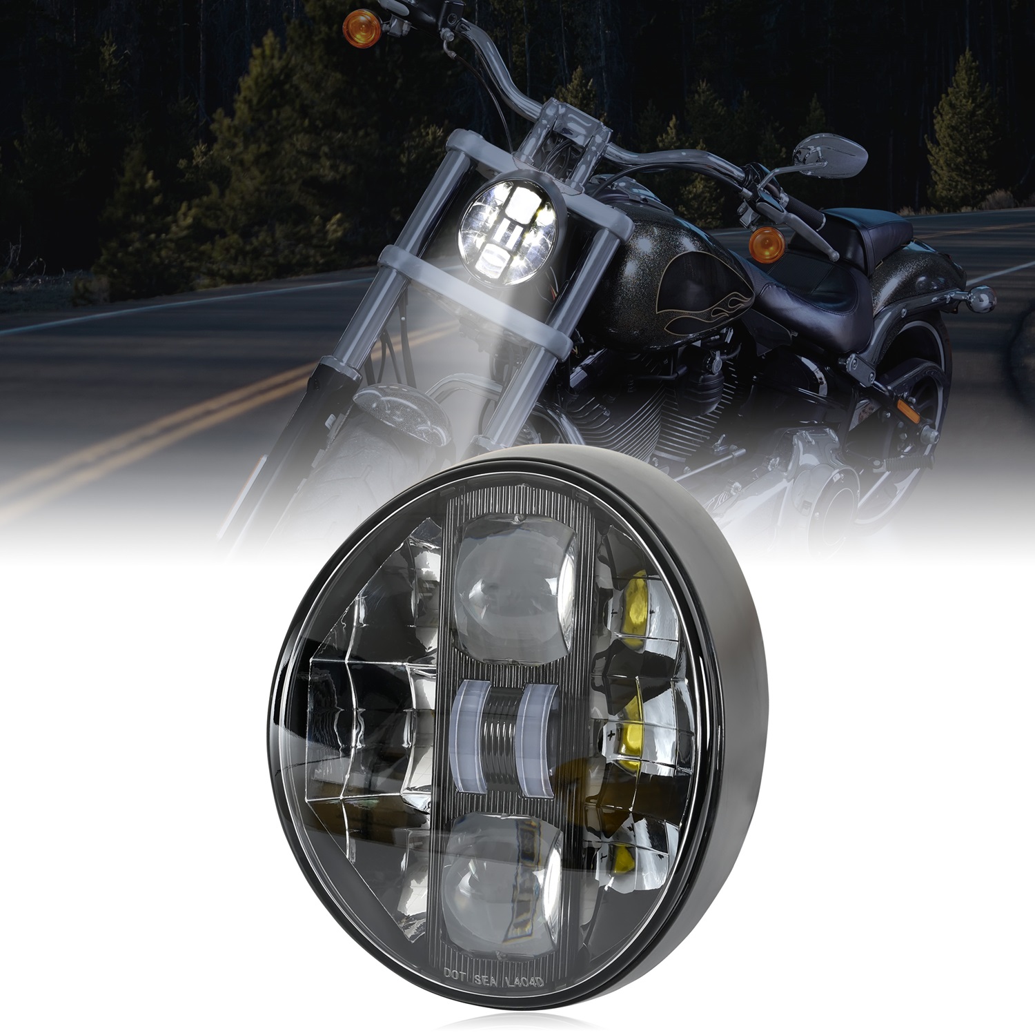 LED Headlight Assembly for Harley Breakout 2015-2022
