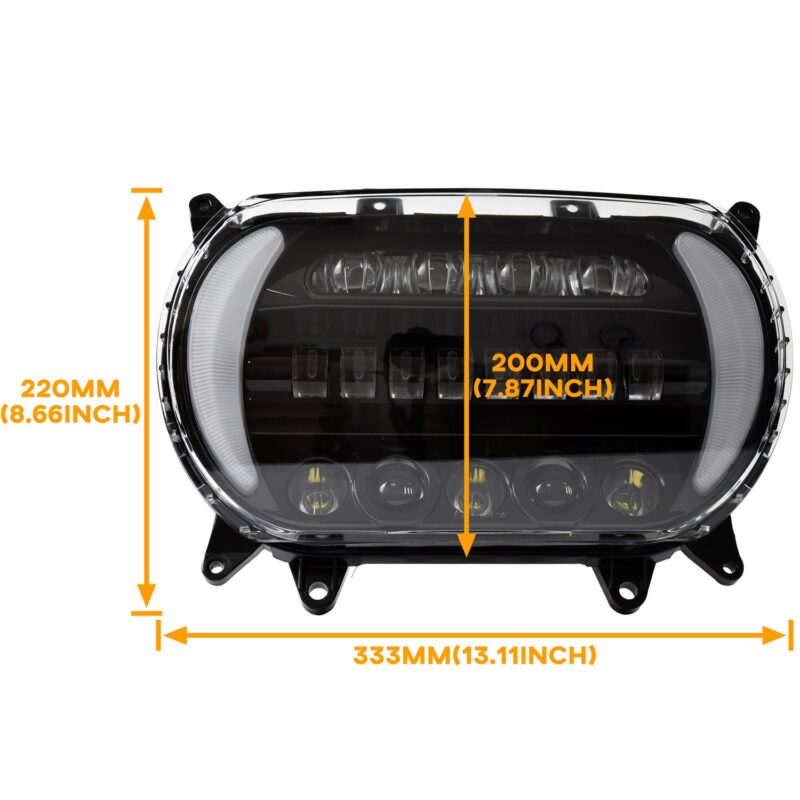 LED Headlight for Harley Davidson Road Glide 2015-2020 - Image 8
