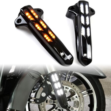 Front Lower Fork Leg Covers for Harley Touring Street Glide Road King Electra Glide Ultra Limited 2014-2020