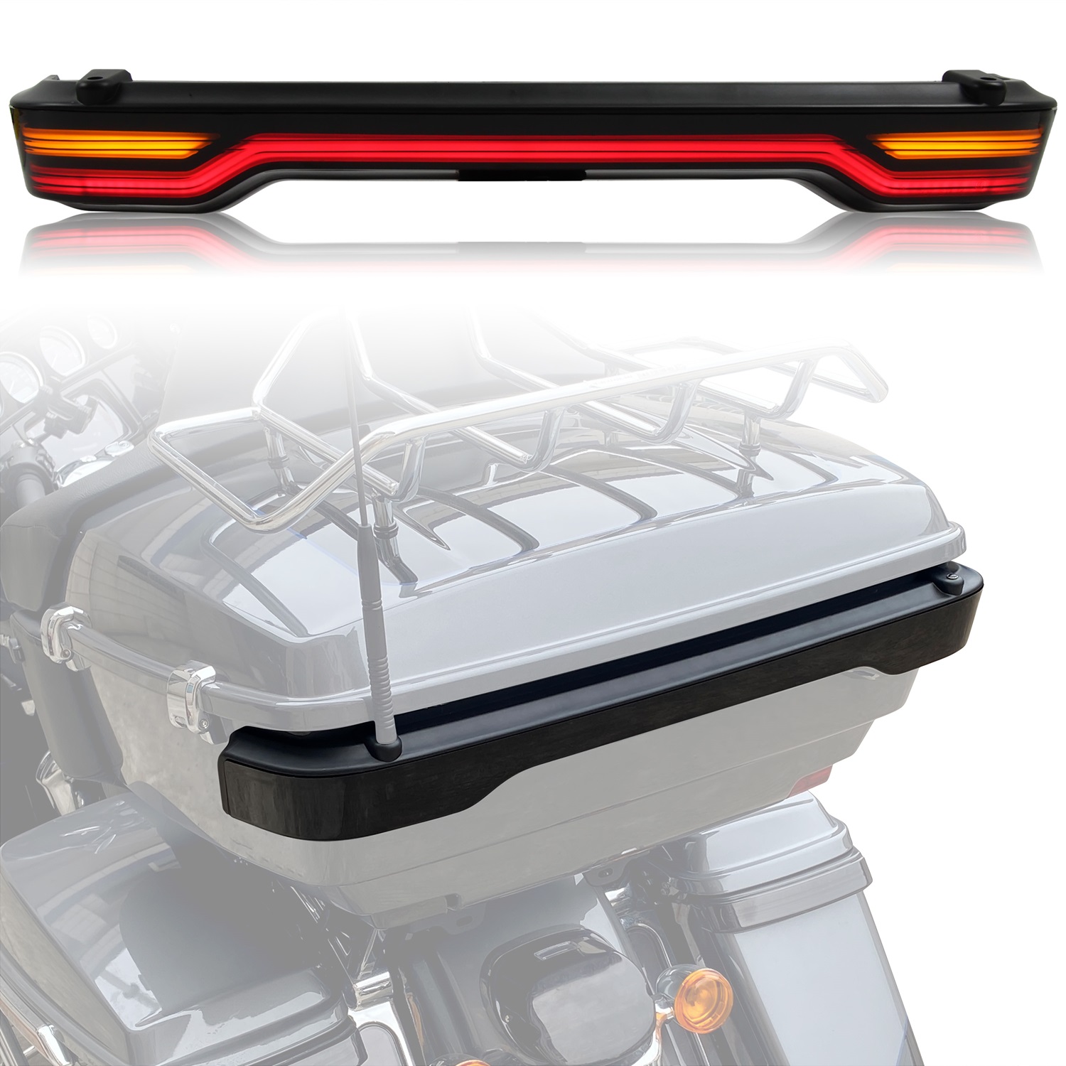 Smoke King Tour Pack Pak LED Brake Turn Tail Lamp Kit for Harley Touring Road Glide Street Glide Electra Glide 2014-2022