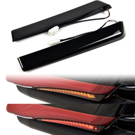 LED Saddlebag Side Marker Lights for Harley Touring CVO Road King Street Glide 2014-2024