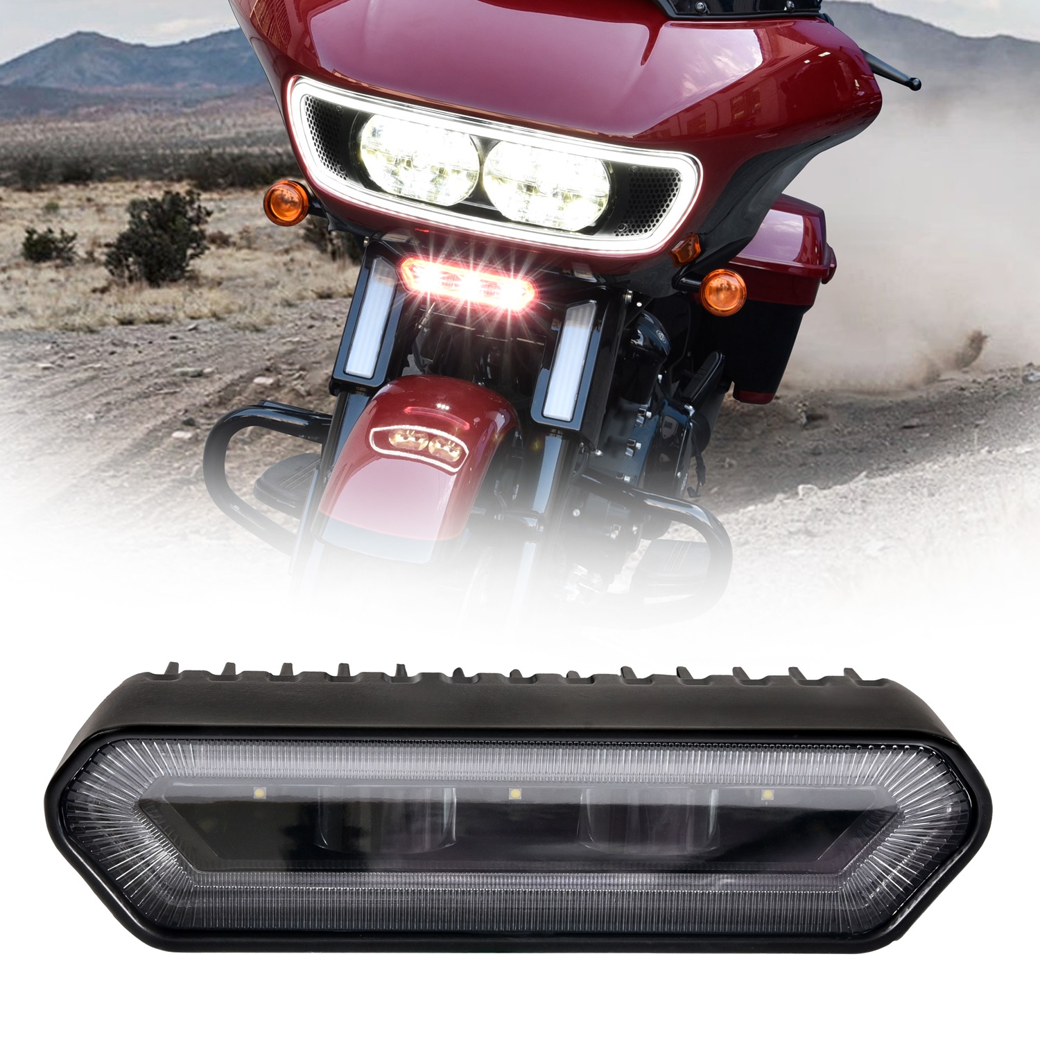 LED Fairing Auxiliary Light for Harley Road Glide 2014-2024