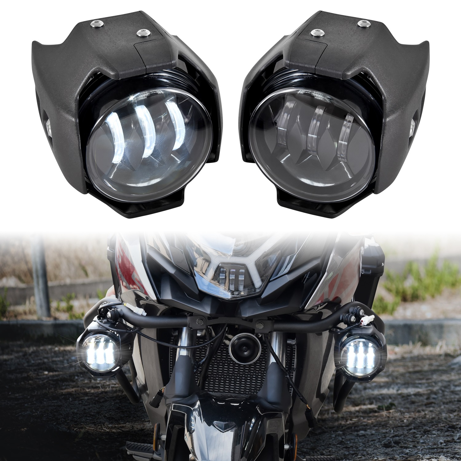 LED Auxiliary Light for Kawasaki Versys-X300 2017-2023