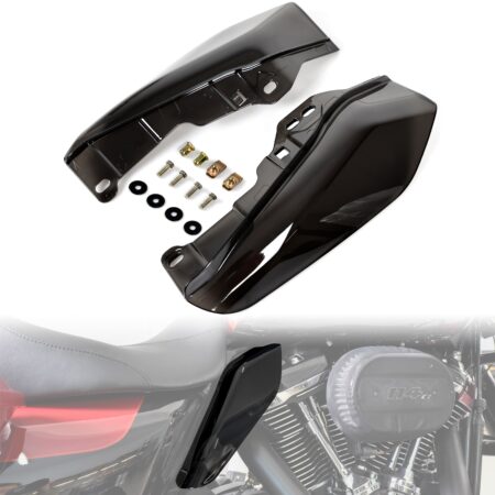 Vivid Gloss Black Mid Frame Air Deflector for Harley Touring Road King Street Tri Glide Electra Glide 2009-2024