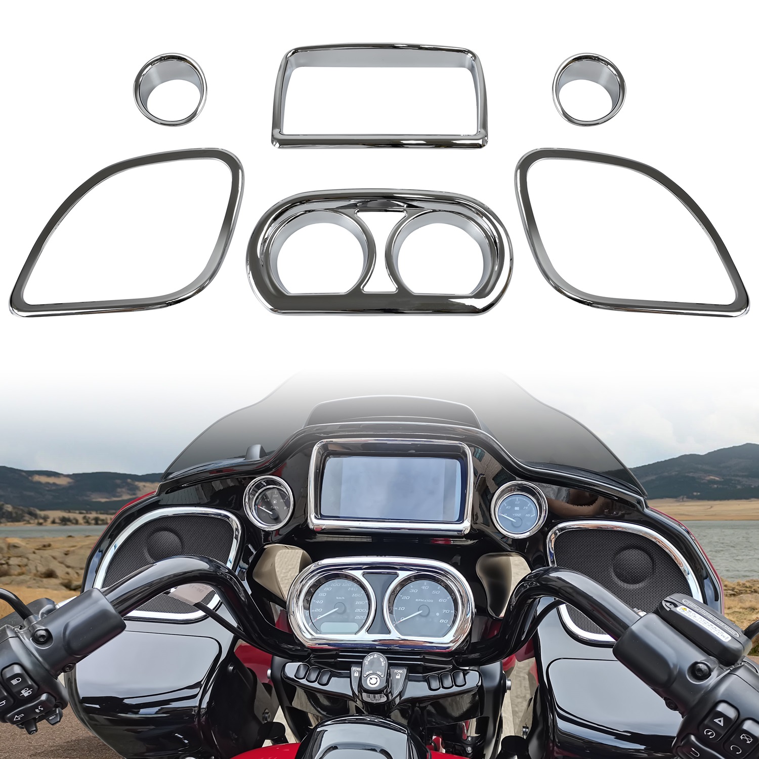 Inner Fairing Trim Kit for Harley CVO Road Glide Limited Special Ultra 2015-2022