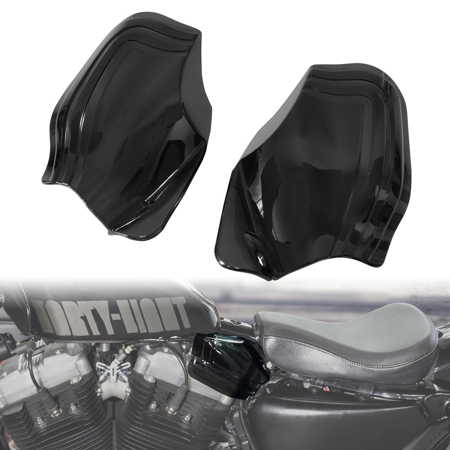 Motorcycle Saddle Shield Heat Deflector for Harley Sporster 2014-2019