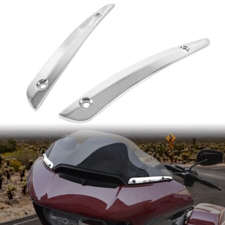 Chrome Windshield Side Trim for Harley Road Glide Ultra FLTRU FLTRX Special FLTRXS 2015-2023