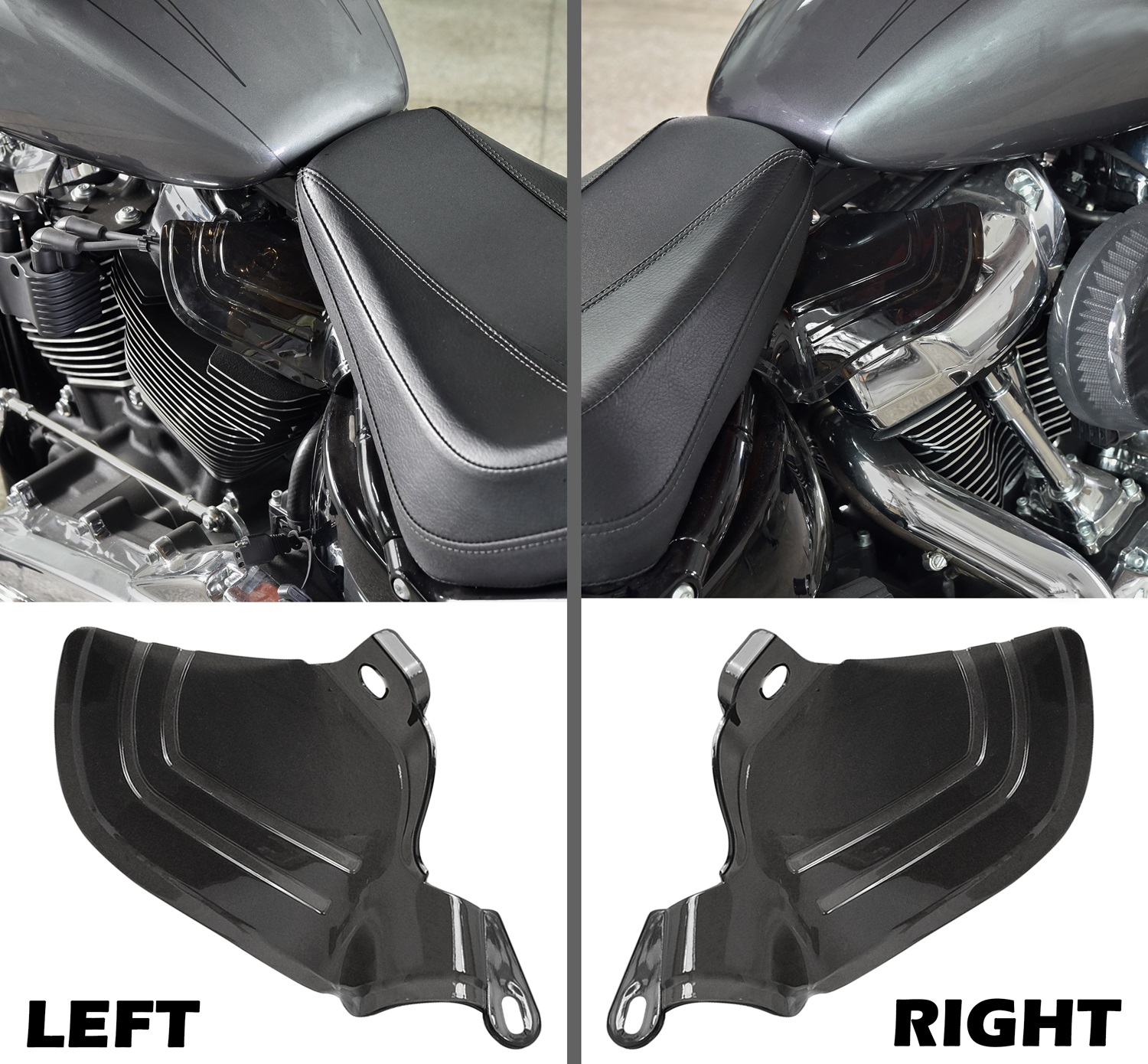 Heat Air Deflector for Harley Softail Street Bob Breakout Low Rider Fatboy 2018-2020