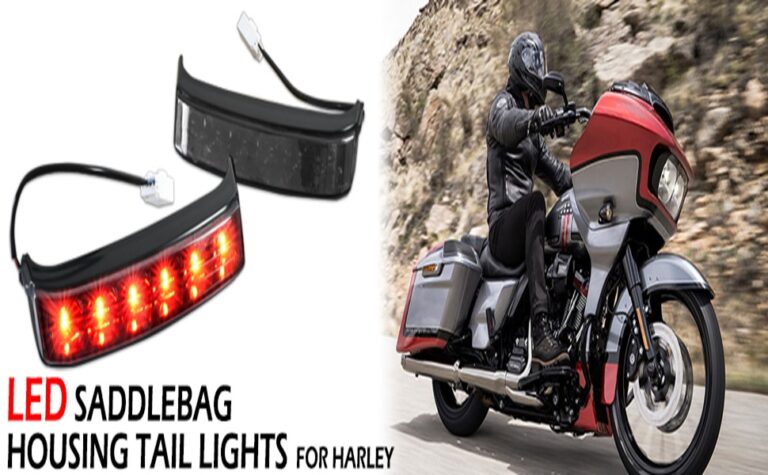 LED Saddlebag Turn Signal Kit For Harley Street Glide FLHX (2023-2025) – Chrome & Plastic, Gray Lenses