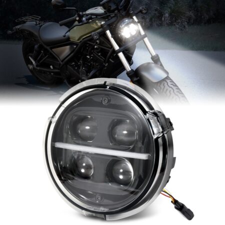 LED Headlight Assembly for Honda Rebel CMX300 ABS 2017-2024