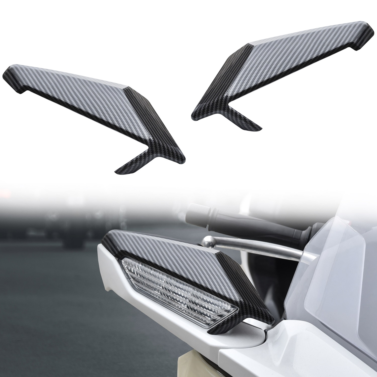 Rear View Mirror Trim Decoration for Honda Gold Wing 1800 GL1800 2018-2020