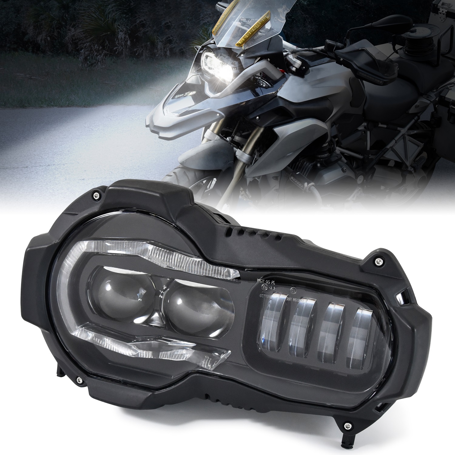LED Headlights Assembly for BMW R1200GS R 1200 GS ADV Adventure 2013-2018