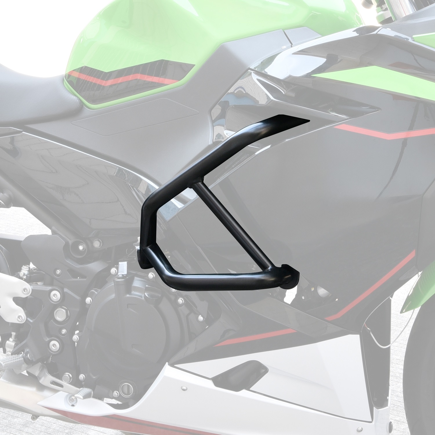 Engine Side Guard Frame Falling Protector Bumper for Kawasaki Ninja 400 250 2018-2024
